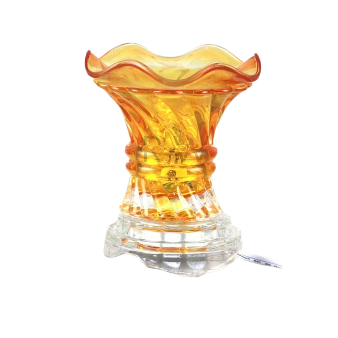 Amber Glass Electric Oil Burner (ES-208AMB)