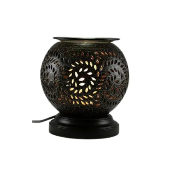 Pottery Dark Wood Electric Oil Burner (EW-609)