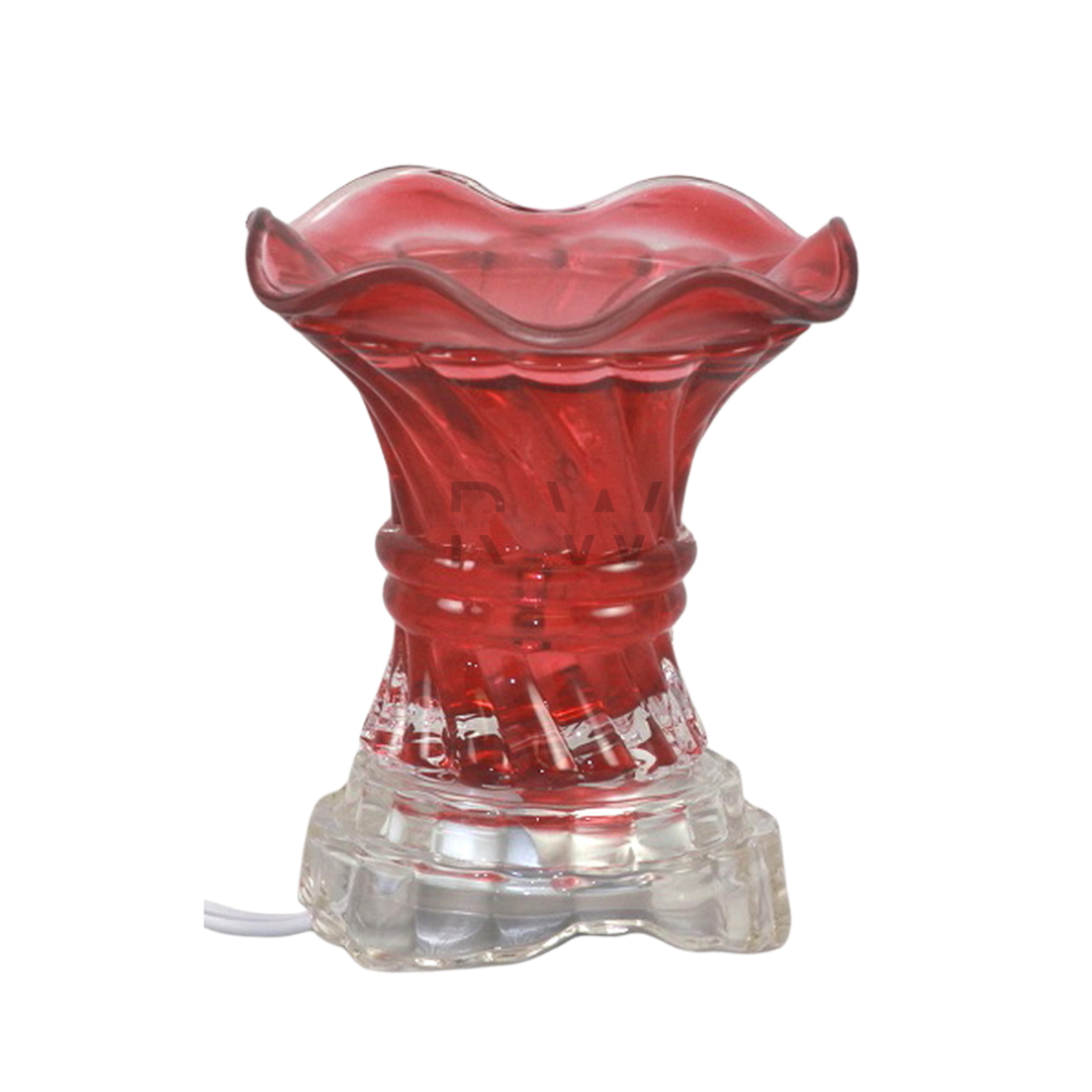 Red Glass Electric Oil Burner (ES-208RD)