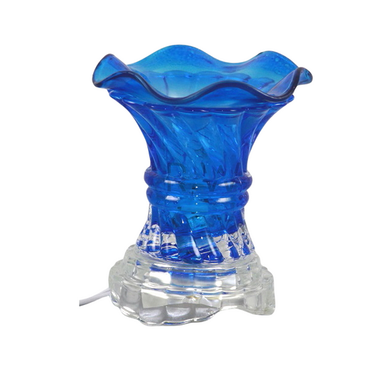 Blue Glass Electric Oil Burner (ES-208BL)