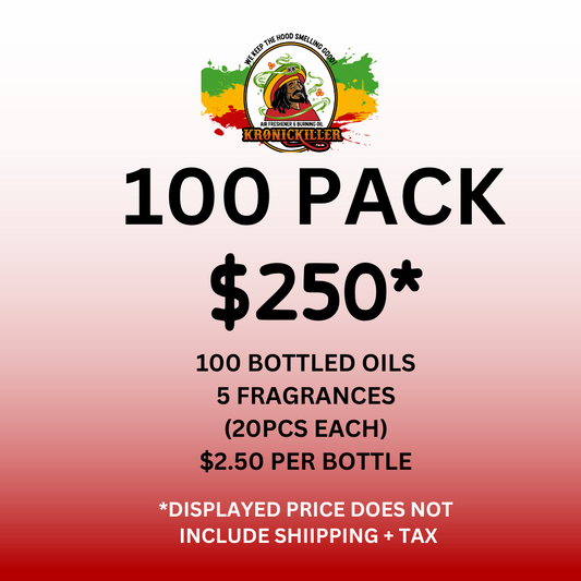 (WHOLESALE) Kronic Killer 100CT Package (Assorted Fragrances -20ct of Each | FRAGRANCE 1 OF 5