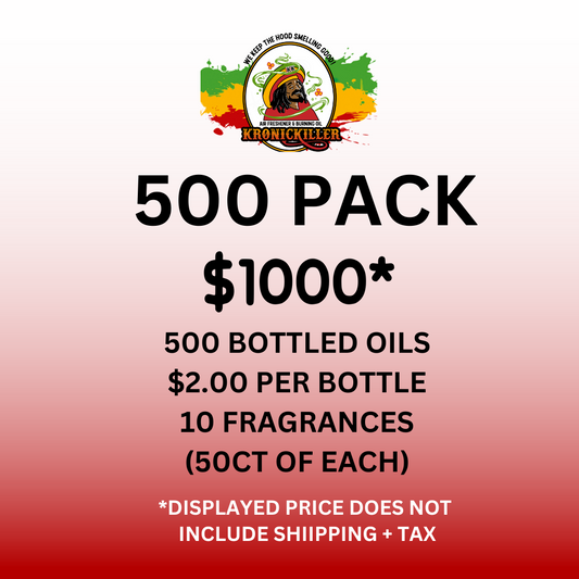 (Wholesale) Kronic Killer Air Freshener & Burning Oil  500CT  $1000 Pkg -10 Single Fragrances™