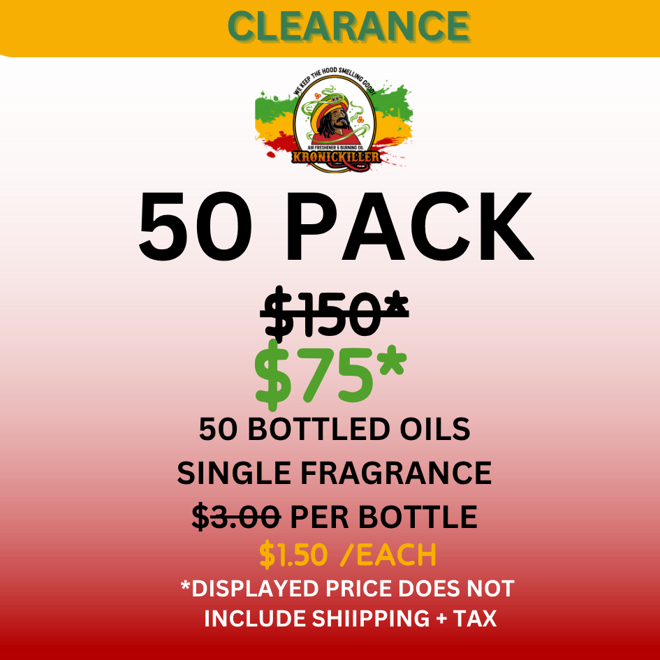 (Wholesale) Kronic Killer Air Freshener & Burning Oil  50CT  $75 Pkg -Single Fragrance™ (Clearance)