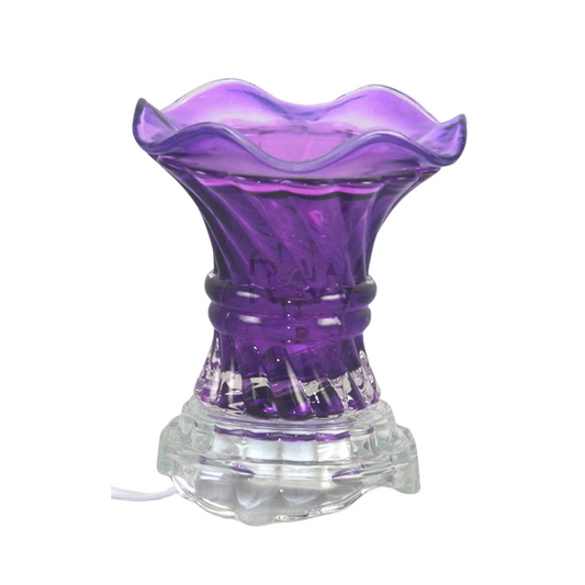 Purple Glass Oil Burner (ES-209PL)