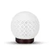 White  Ceramic Ball Shape Ultrasonic Aroma Diffuser 100ML (EDF-37)-1CT